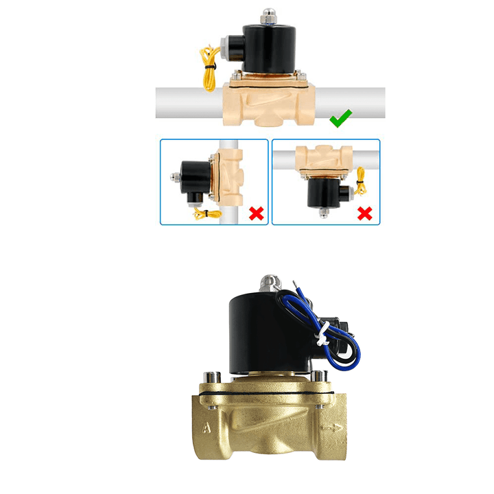 Electroválvula Solenoide Metalica 1 Pulgada 110v Gas Agua Aire - Tecneu