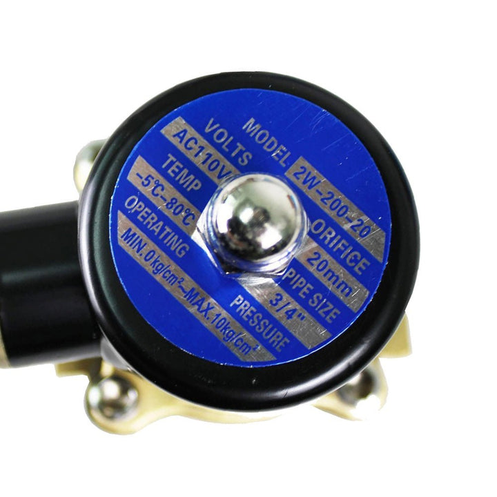 Electroválvula Solenoide Metalica 3/4 Pulgadas 110v Gas Agua Aire - Tecneu