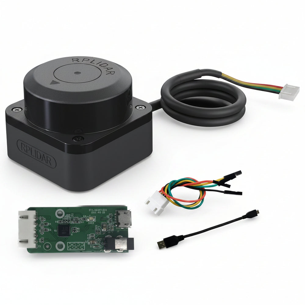 Escáner Láser 360° Rp Lidar C1 Navegación Autónoma Y Mapeo 12m Smart