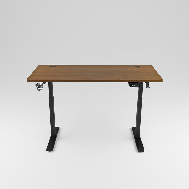 Escritorio Electrico Altura Ajustable Oficina Gamer Hogar Color Café - Tecneu