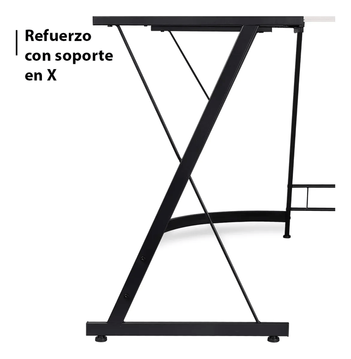 Escritorio Gamer en L Esquinero para Computadora Estudio Oficina - Tecneu