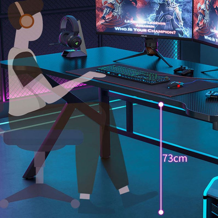 Escritorio Gamer Estructura Metal en forma de K Oficina Estudio - Tecneu