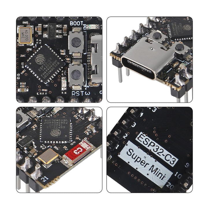 ESP32 - C3 Super Mini 160MHz 4MB WiFi Bluetooth USB Tipo - C - Tecneu
