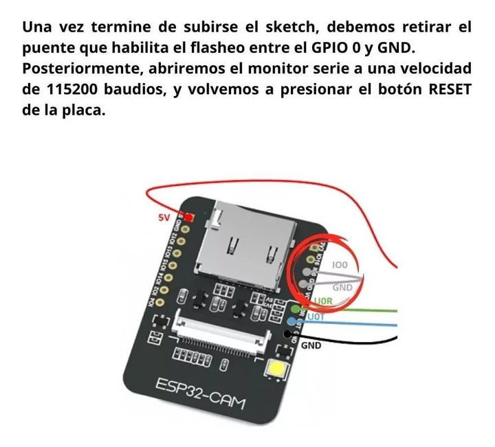 Esp32 Cam Ov2640 Wifi + Bluetooth Camara 2mp Desarrollo - Tecneu
