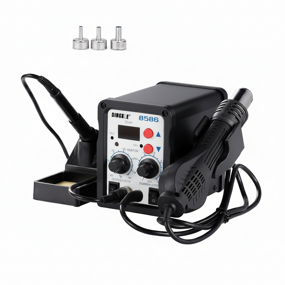 Estacion Para Soldar 2 En 1 - 8586 Cautin Soldadura Pistola De Aire Caliente