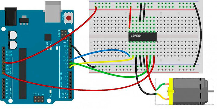 Puente H Driver L293d L293 Control De Motores - Tecneu