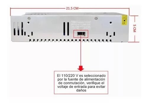Fuente Conmutada 48v 8.3a 110 220 Vca Alimentacion 400w - Tecneu