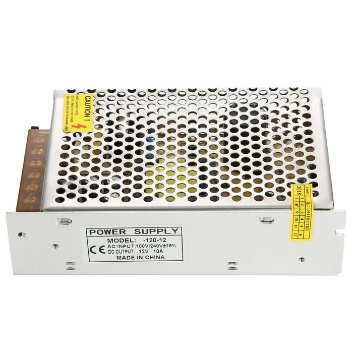 Fuente Conmutada Alimentacion 12v 10a 120w 110/220vca 16x9.8x4.2cm - Tecneu