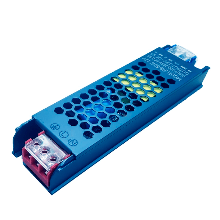 Fuente de alimentación 12V Ultra delgada 100-265VAC 5A 60W 145x35x22mm