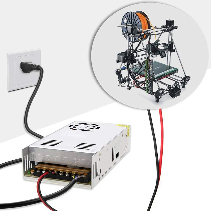 Fuente De Alimentación Conmutada 24V 15A 360w 21.5x11.5x5cm Con Ventilación Forzada - Tecneu