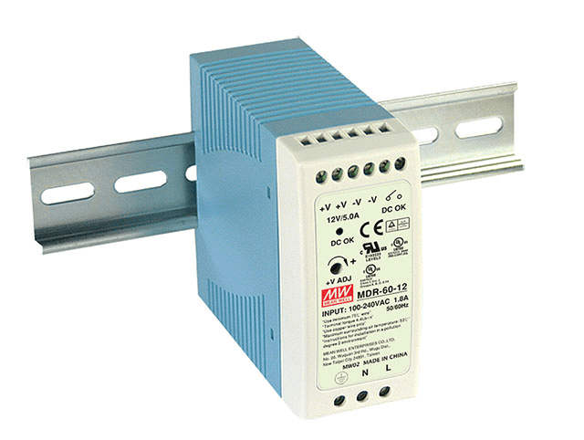 Fuente de alimentación MDR - 60 - 12 industrial conmutada 12V 5A - Tecneu