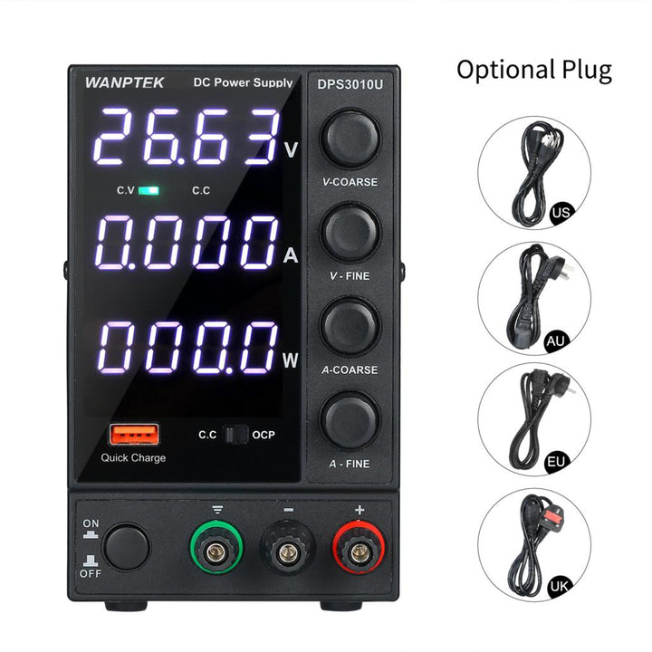 Fuente De Alimentación Regulable Wanptek DPS3010U 30v 10a - Tecneu