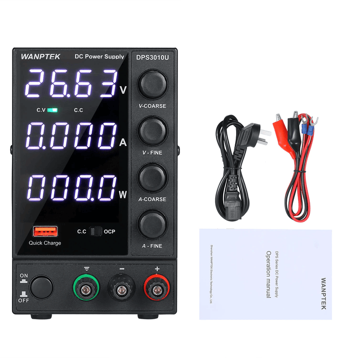 Fuente De Alimentación Regulable Wanptek DPS3010U 30v 10a - Tecneu