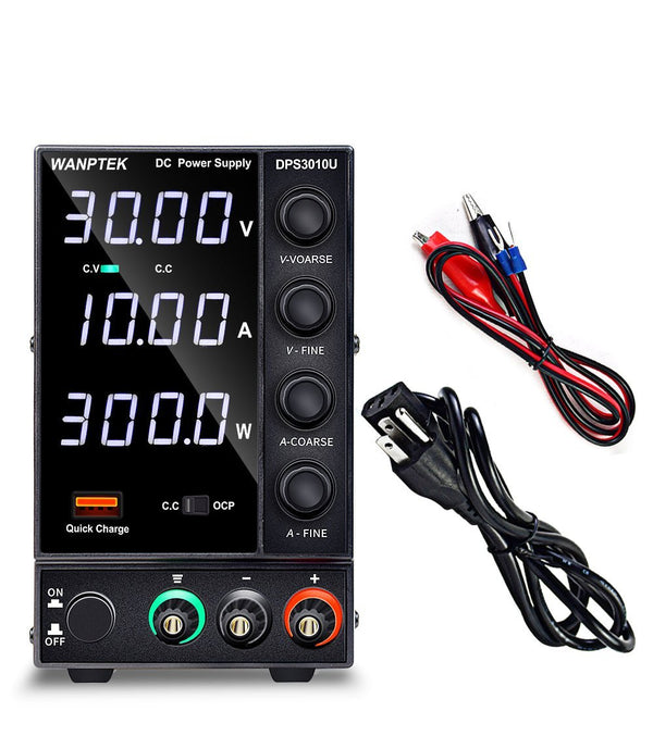 Fuente De Alimentación Regulable Wanptek DPS3010U 30v 10a - Tecneu