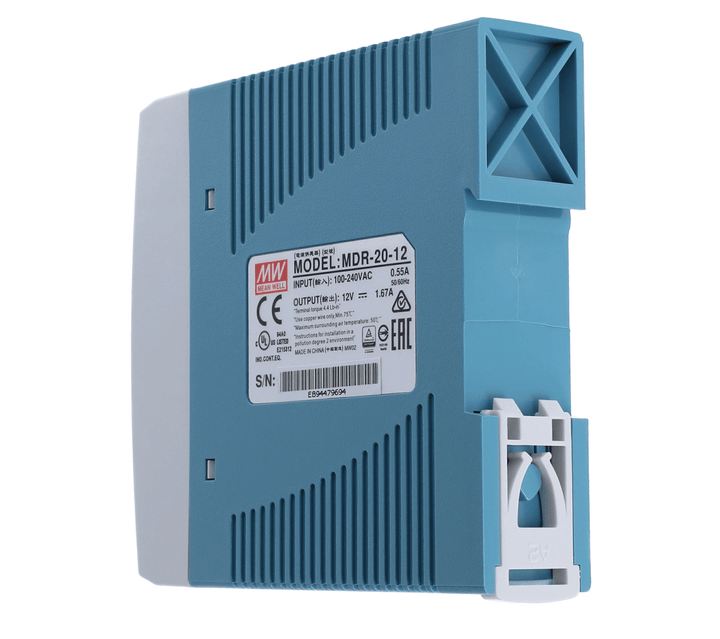 Fuente Voltaje Industrial Mean Well Mdr - 20 - 12 Riel 12v 1.67a - Tecneu