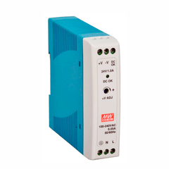 Fuente Voltaje Industrial Mean Well Mdr-20-24 Riel 24v 1a