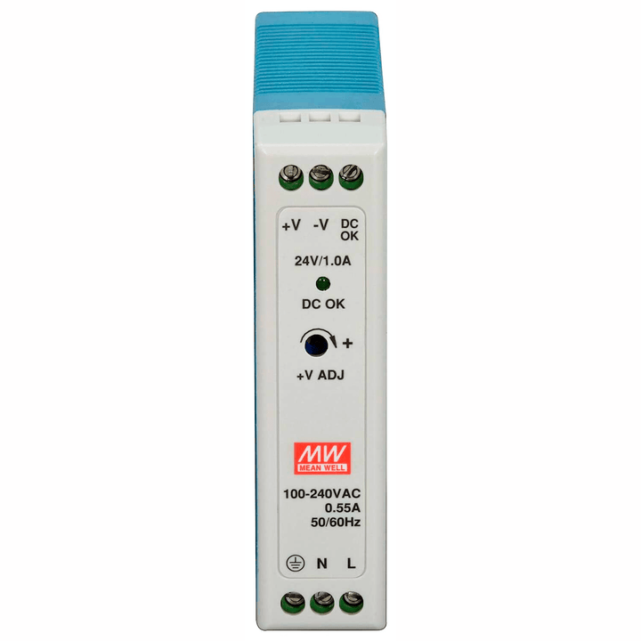 Fuente Voltaje Industrial Mean Well Mdr - 20 - 24 Riel 24v 1a - Tecneu