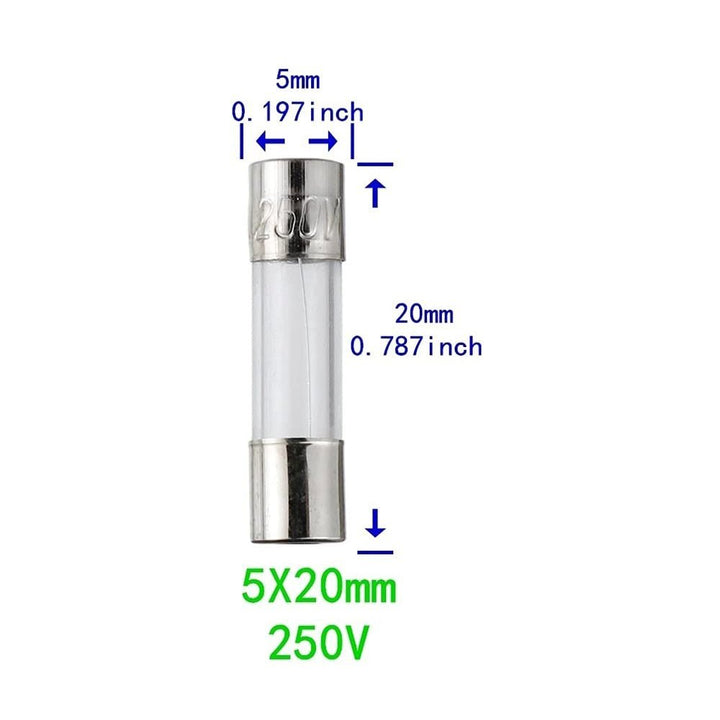 Fusible Tipo Europeo 250V 5x20mm Protección 1A - 10A - Tecneu