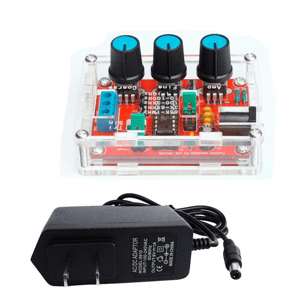 Generador De Funciones Xr2206 + Caja Acrilica + Eliminador - Tecneu