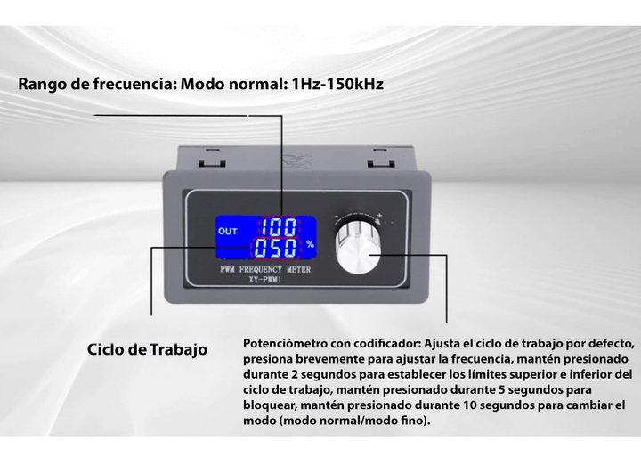 Generador Pulsos Onda Cuadrada Pwm Frecuencia Ciclo 150khz - Tecneu