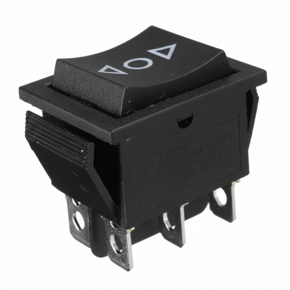 Interruptor Basculante Momentáneo Doble posición ON-OFF-ON 6 Pines 110-250VAC 16A