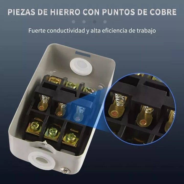 Interruptor Boton Encendido Y Apagado ON OFF 110/380v 10a 3p - Tecneu
