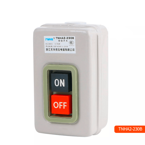 Interruptor Boton Encendido Y Apagado On Off 110/380v 30a 3p - Tecneu