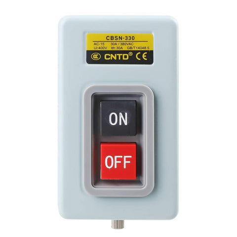 Interruptor Boton Encendido Y Apagado On Off 110/380v 30a 3p