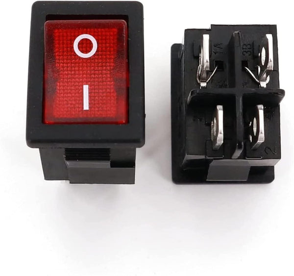 Interruptor On Off Apagador Switch 4 Posiciones Iluminado 10A 125V / 6A 250V - Tecneu