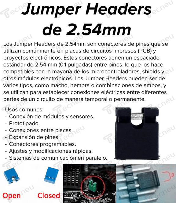 Jumper Header 2.54mm - Tecneu