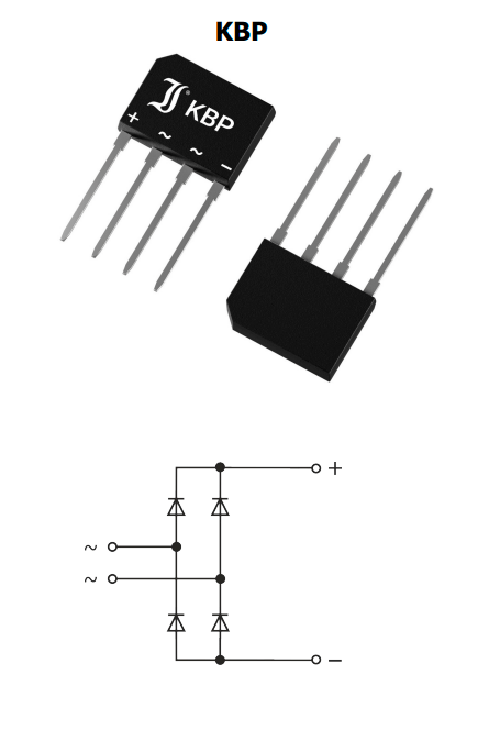 KBP310 Puente de Diodos Rectificador 3A 1000V - Tecneu