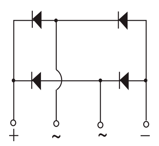 KBP410 Puente de diodos Rectificador Monofásico 1000V 4A - Tecneu