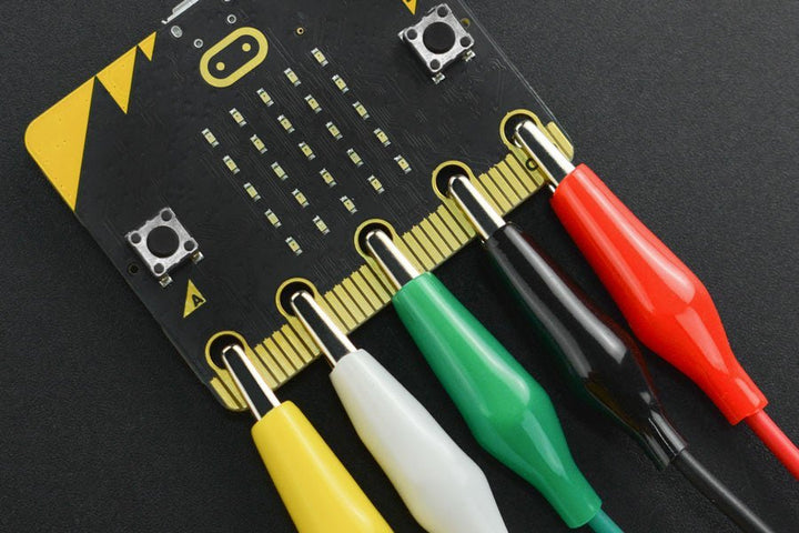 Kit 10 Cables De Prueba Pinzas Caiman Doble Punta Electricos - Tecneu