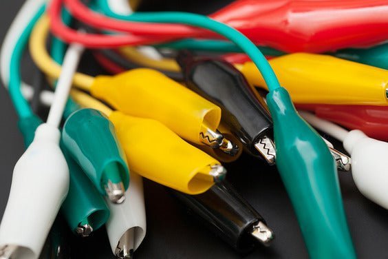 Kit 10 Cables De Prueba Pinzas Caiman Doble Punta Electricos - Tecneu