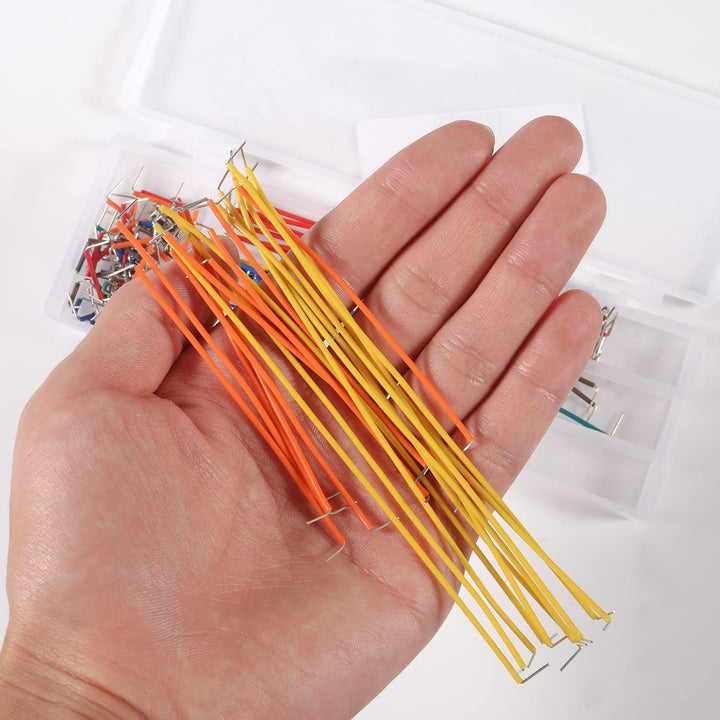 Kit 140 Cables Jumpers Para Protoboard 14 Tamaños Diferentes - Tecneu