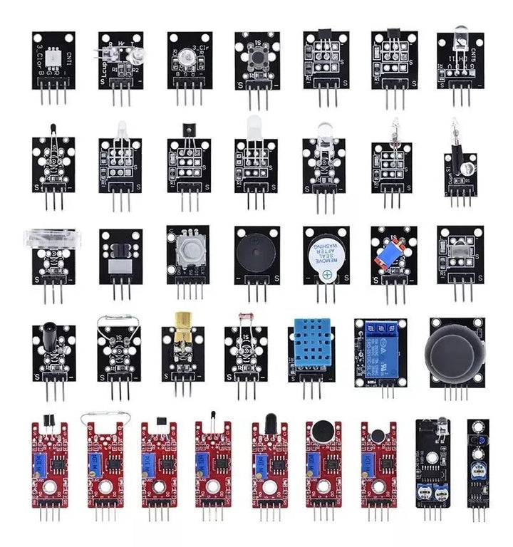 Kit 37 Sensores Tarjeta de desarrollo, Pic, Rapberry - Tecneu