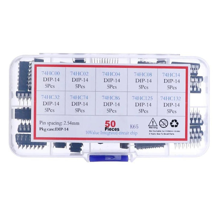 Kit 50 Compuertas Lógicas 10 Tipos 74HC00 A 74HC132 - Tecneu