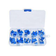 Kit 50 Potenciometros Trimpot 3296w 10 Valores Resistencia Variable De Presición