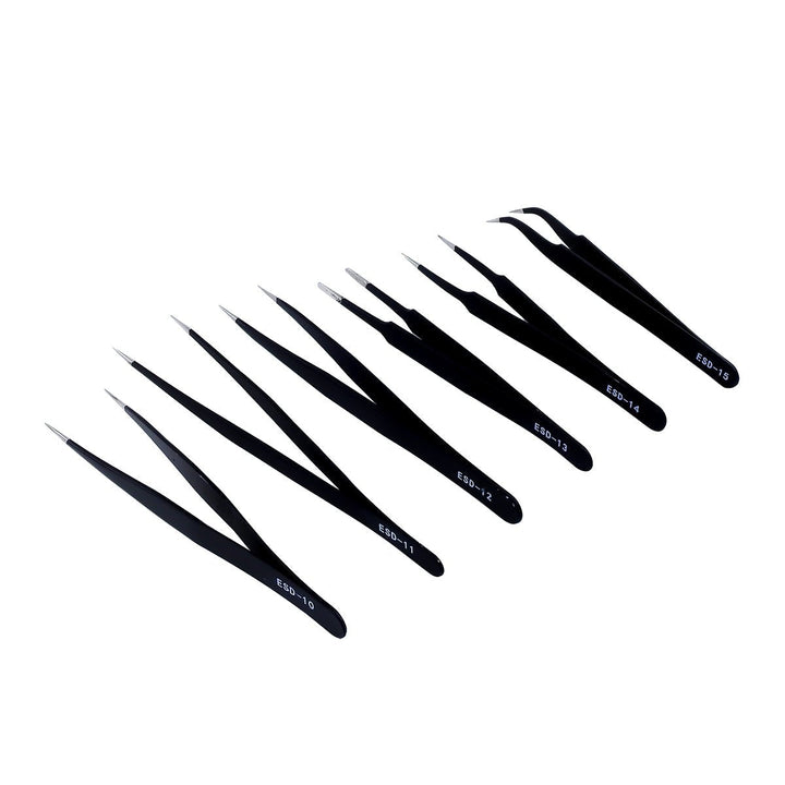 Kit 6 Pinzas Antiestaticas Precision Esd, Smd, Pcb, Celular - Tecneu