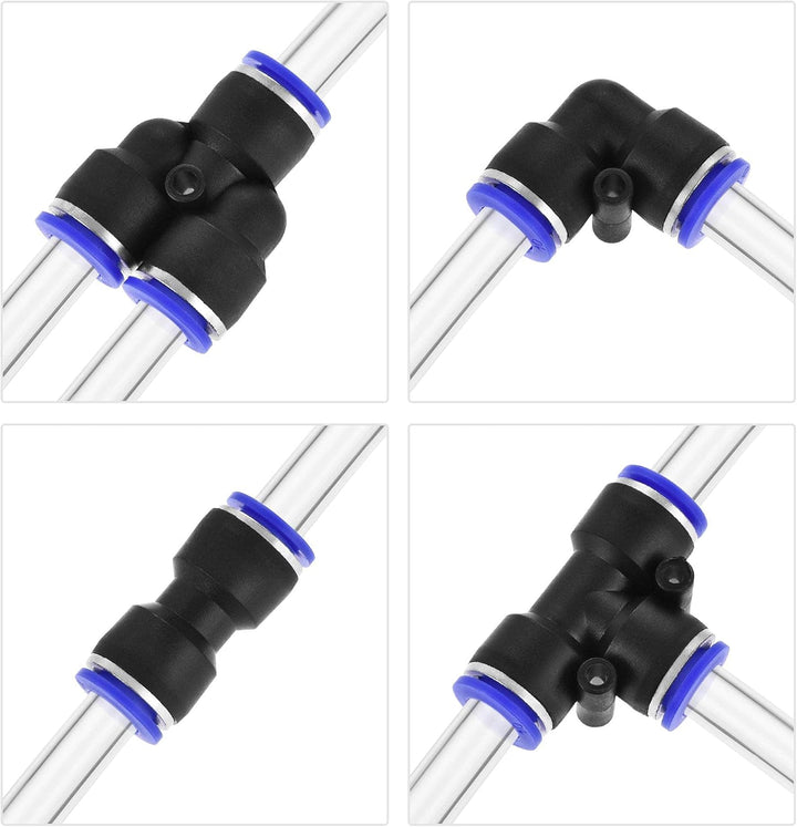 Kit 66pzs Conectores Neumáticos Para Manguera 6mm + 15pzs Pu5 - Tecneu