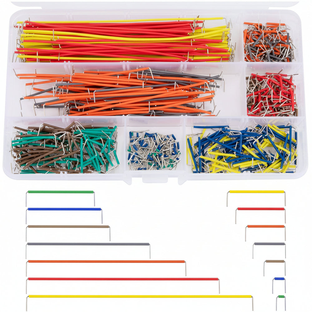 Kit 840 Cables Jumper Puente Pruebas Protoboard 14 Tamaños