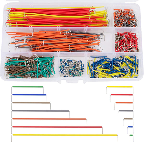 Kit 840 Cables Jumper Puente Pruebas Protoboard 14 Tamaños - Tecneu