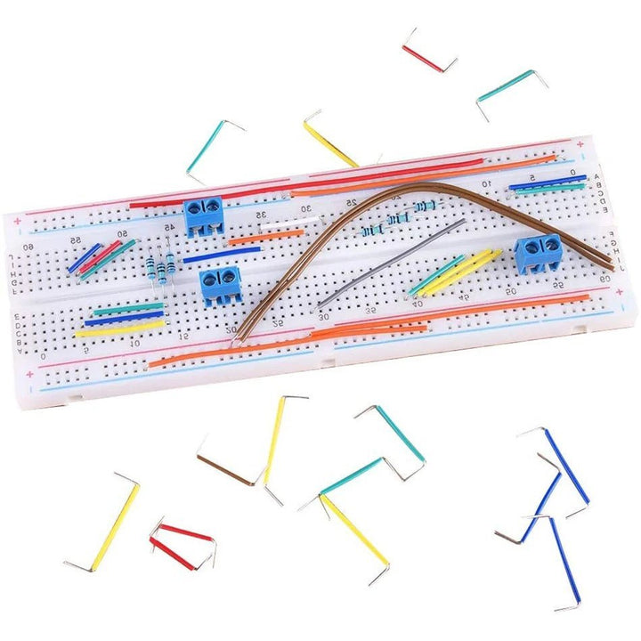 Kit 840 Cables Jumper Puente Pruebas Protoboard 14 Tamaños - Tecneu
