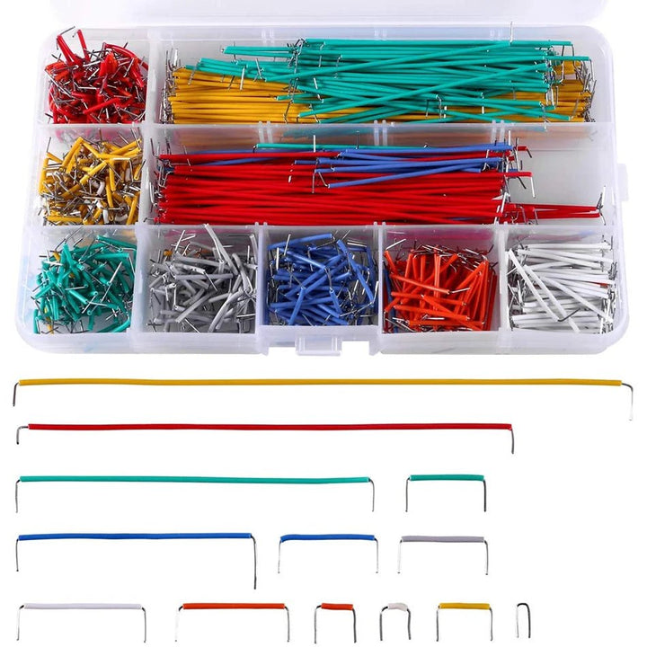 Kit 840 Cables Jumper Puente Pruebas Protoboard 14 Tamaños - Tecneu