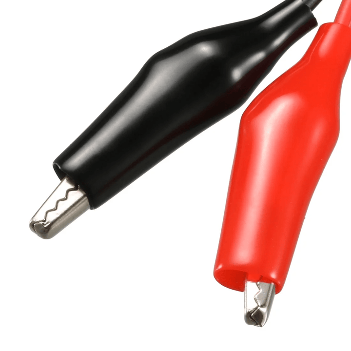 Kit Cables 1m Banana 4mm Rojo y Negro Con Pinzas Caiman - Tecneu