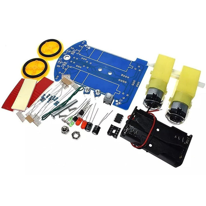 Kit Carrito Seguidor De Línea Educativo LDR Comparador Robot - Tecneu