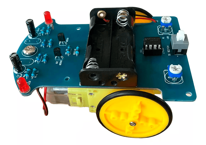 Kit Carrito Seguidor De Línea Educativo LDR Comparador Robot - Tecneu