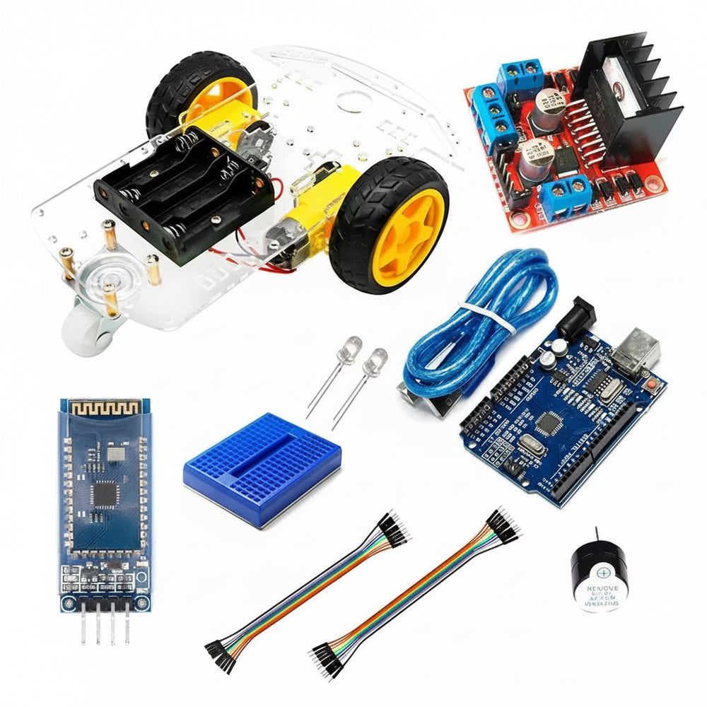 Kit Carro Robot Bluetooth , Instructivo, Codigo, App