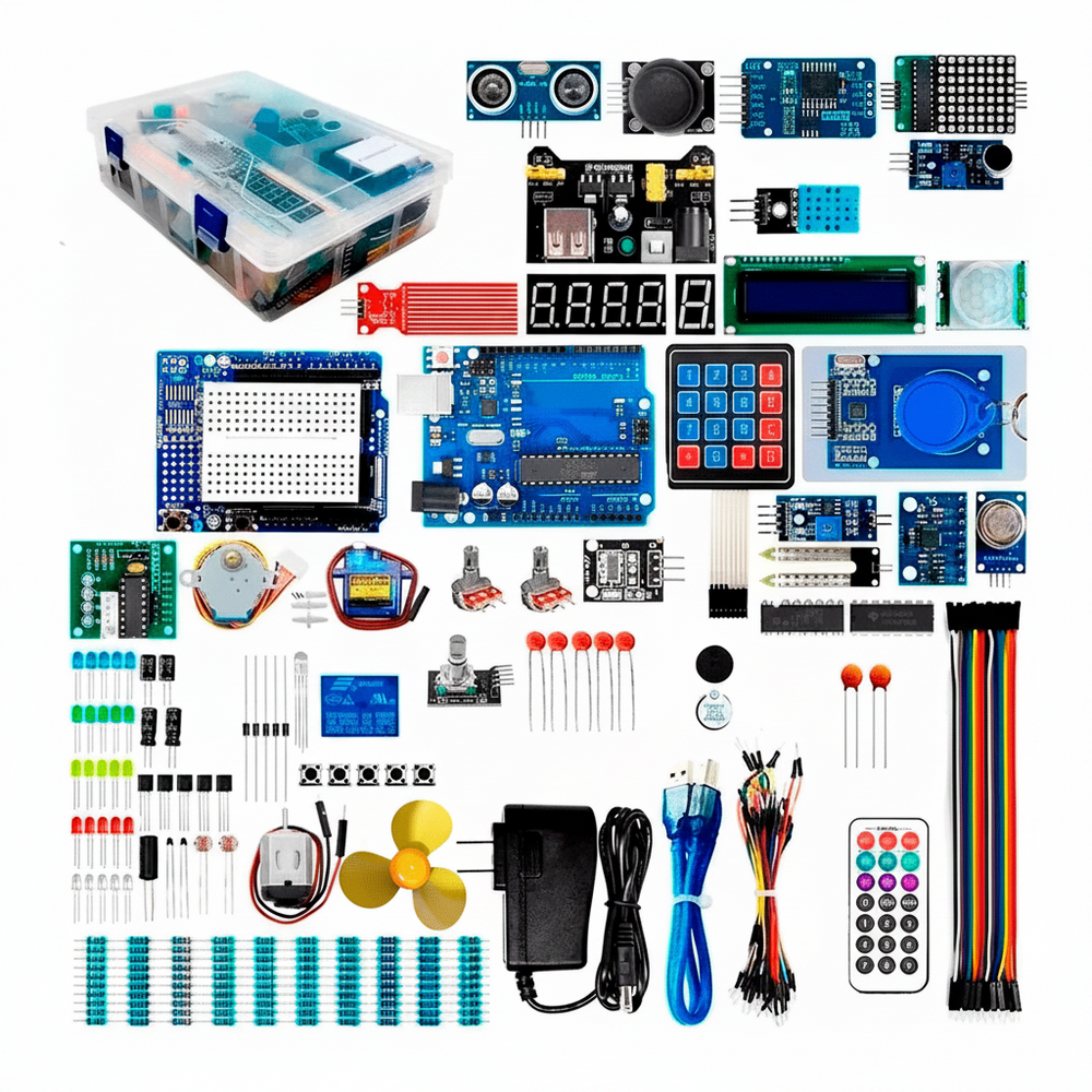 Kit Completo Educativo Premium Para Tarjetas Uno R3 Dip Caja (298)