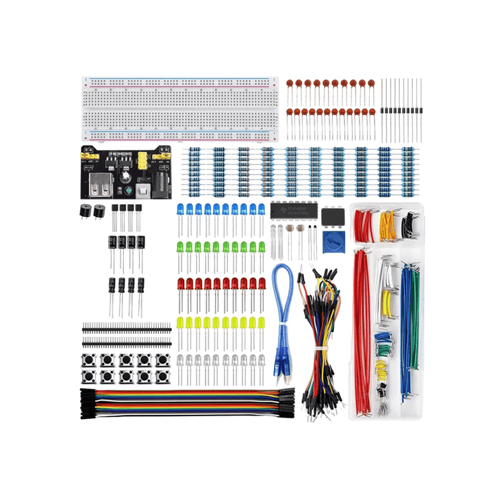 Kit Componentes Electronicos Resistencias Proto Jumpers Led (460) - Tecneu